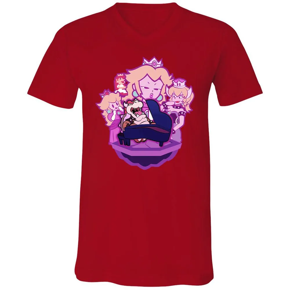 Unisex V-Neck T-Shirt - 1PBRJDFS - Red - 6