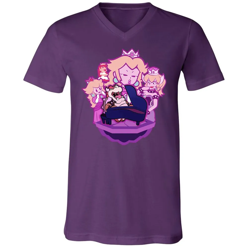 Unisex V-Neck T-Shirt - 1PBRJDFS - Team Purple - 10