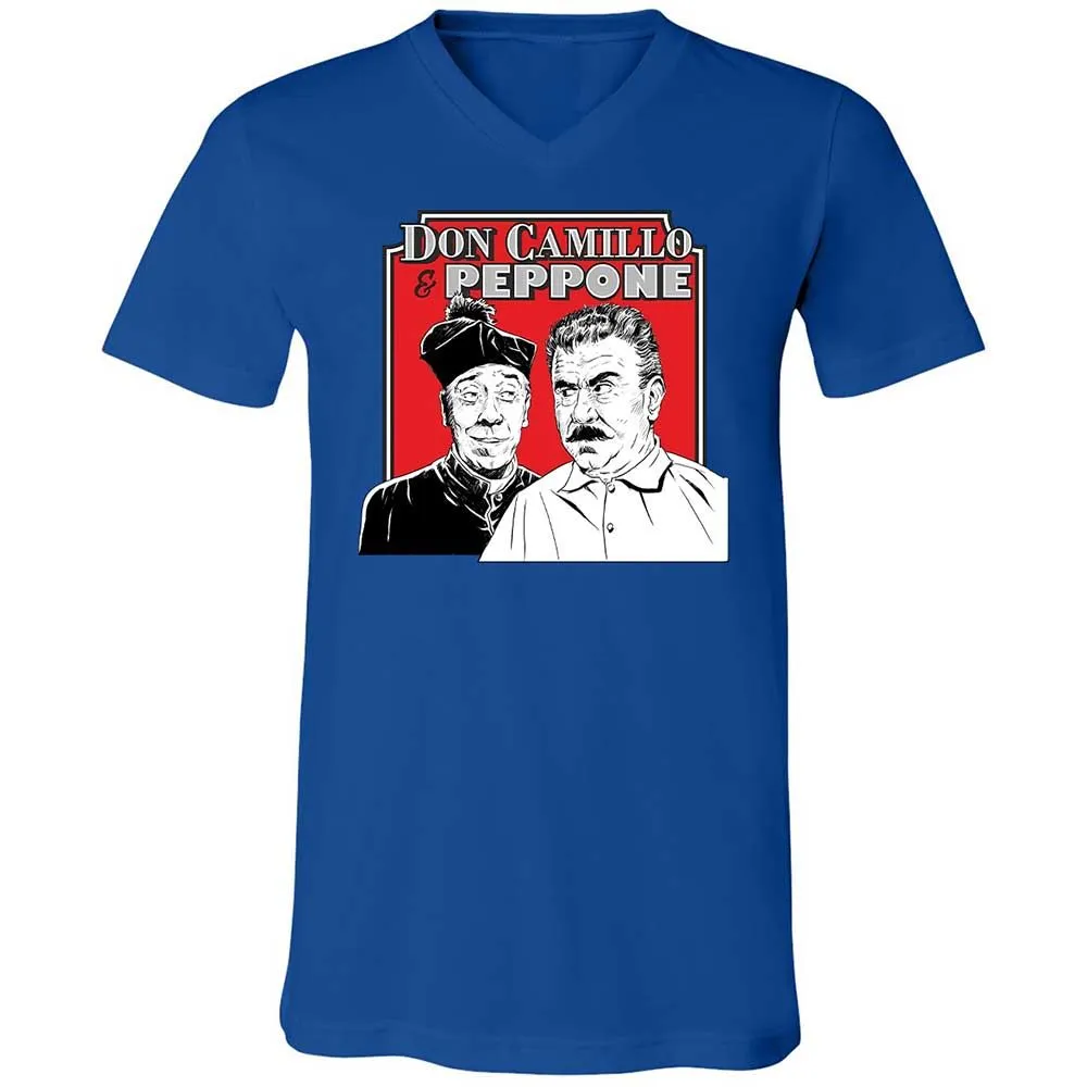 Unisex V-Neck T-Shirt - ELKB8KYS - True Royal - 3