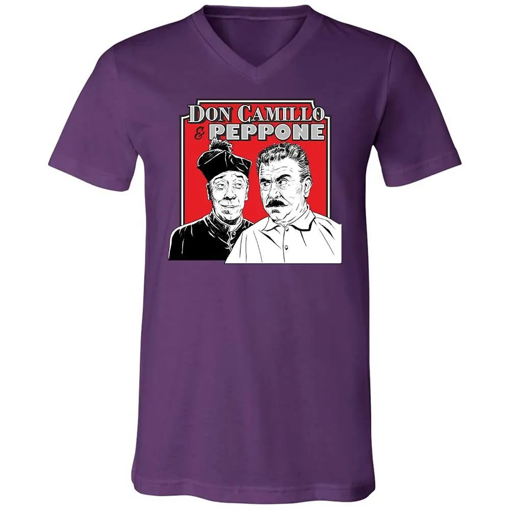 Unisex V-Neck T-Shirt - ELKB8KYS - Team Purple - 10