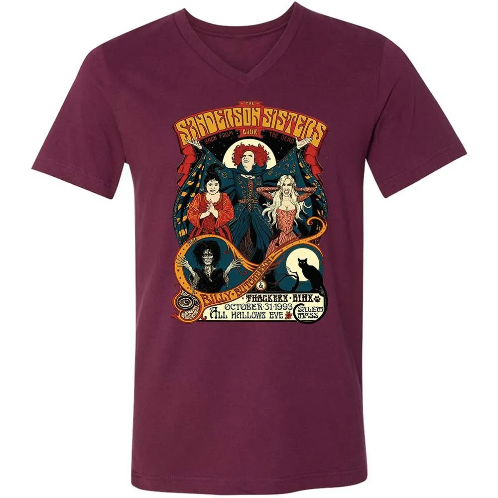 Unisex V-Neck T-Shirt - PWE938TY - Maroon - 8
