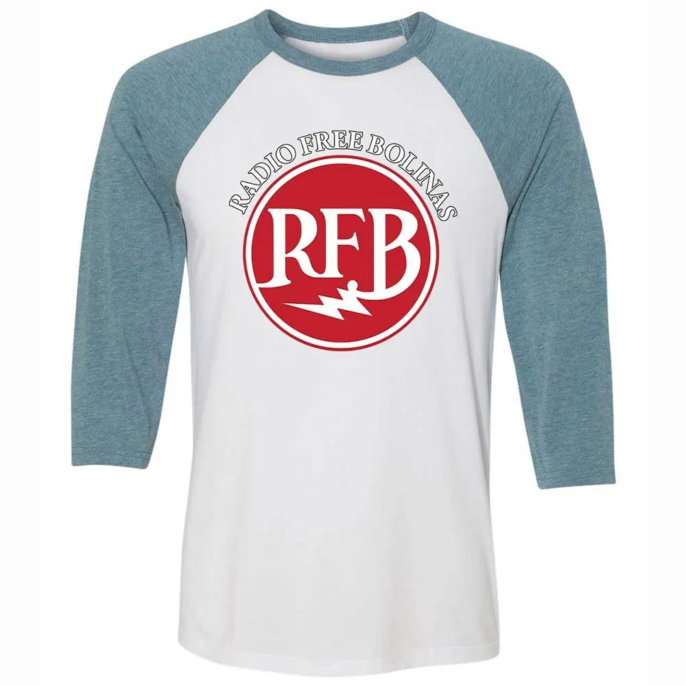 Unisex 3/4 Baseball Tee - NC93QLDX - White/Denim - 3