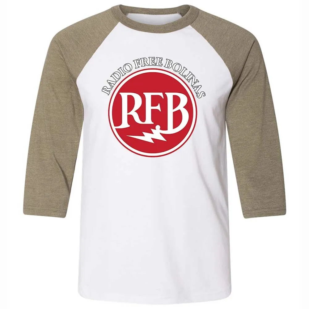 Unisex 3/4 Baseball Tee - NC93QLDX - White/Heather Olive - 4