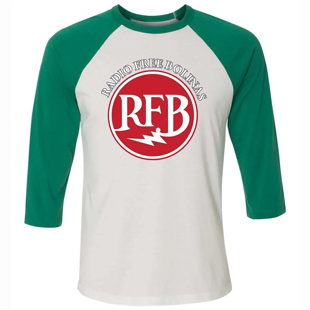 Unisex 3/4 Baseball Tee - NC93QLDX - White/Kelly - 6