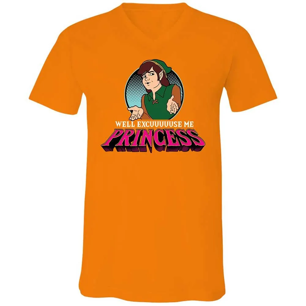 Unisex V-Neck T-Shirt - JKRLQ53Z - Orange - 12