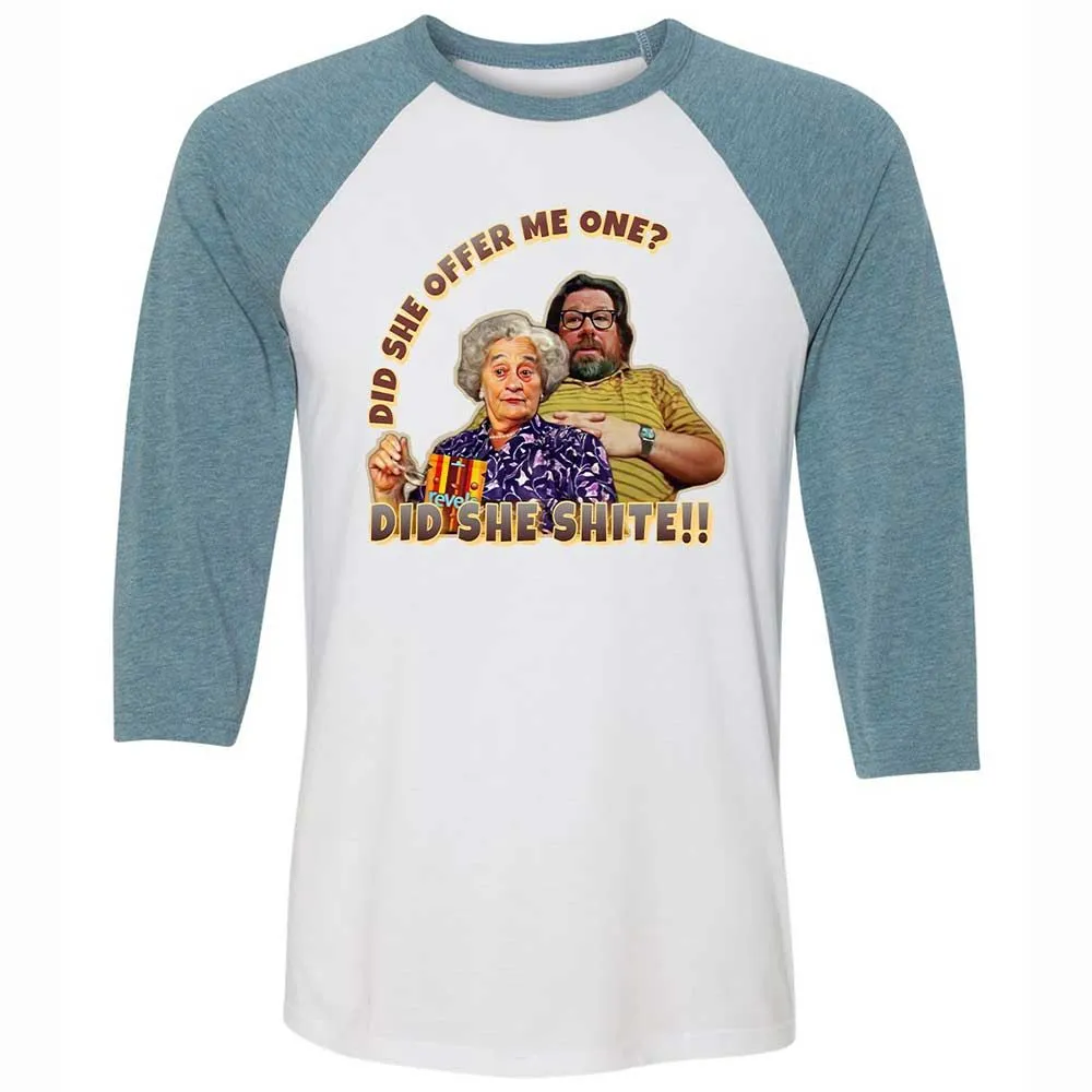 Unisex 3/4 Baseball Tee - 191WK75U - White/Denim - 3