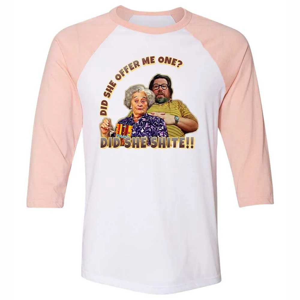 Unisex 3/4 Baseball Tee - 191WK75U - White/Heather Peach - 5