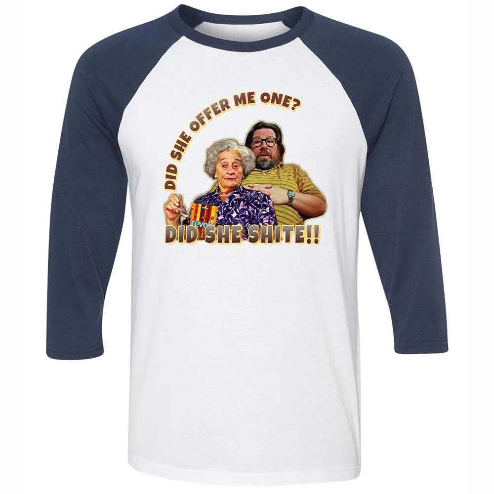 Unisex 3/4 Baseball Tee - 191WK75U - White/Navy - 8