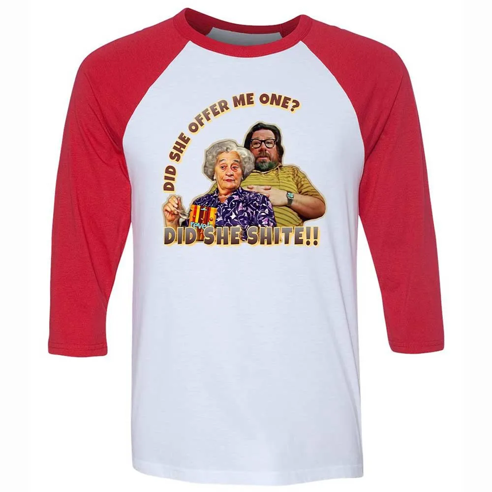 Unisex 3/4 Baseball Tee - 191WK75U - White/Red - 9