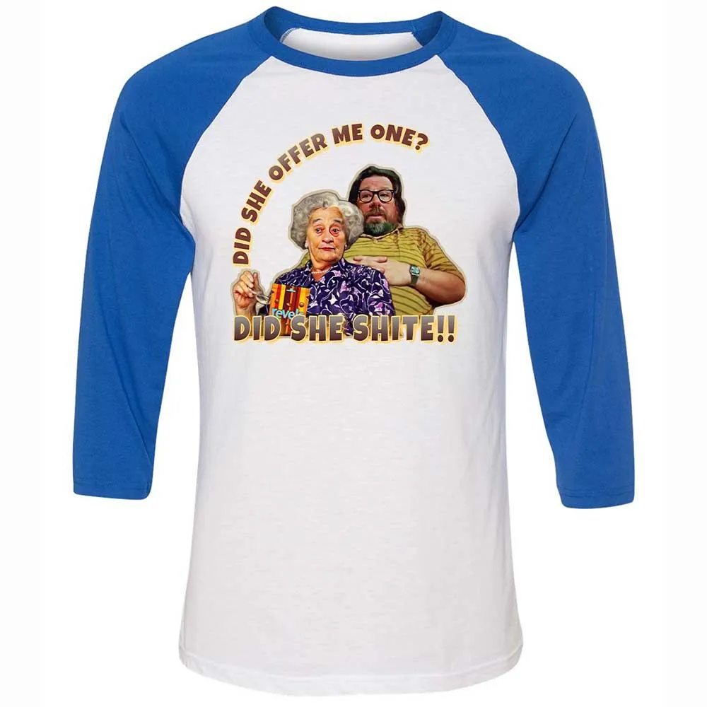 Unisex 3/4 Baseball Tee - 191WK75U - White/True Royal - 10