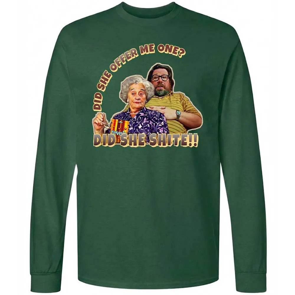 Long Sleeve T-Shirt - 1E3EXNDV - Forest Green - 14