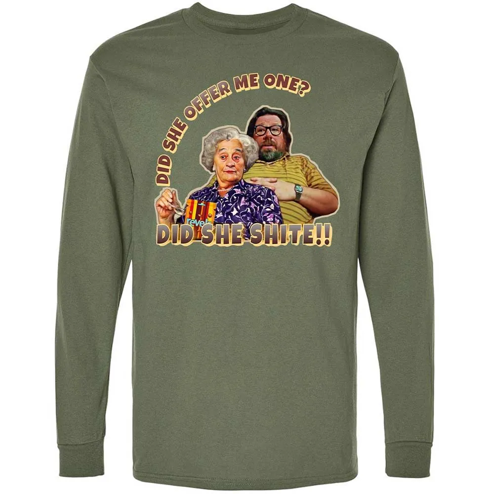 Long Sleeve T-Shirt - 1E3EXNDV - Military Green - 19
