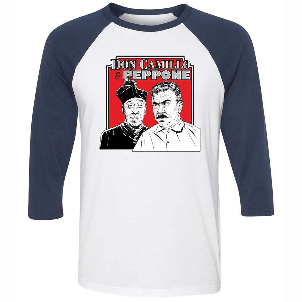 Unisex 3/4 Baseball Tee - QEGH2Y3D - White/Navy - 8