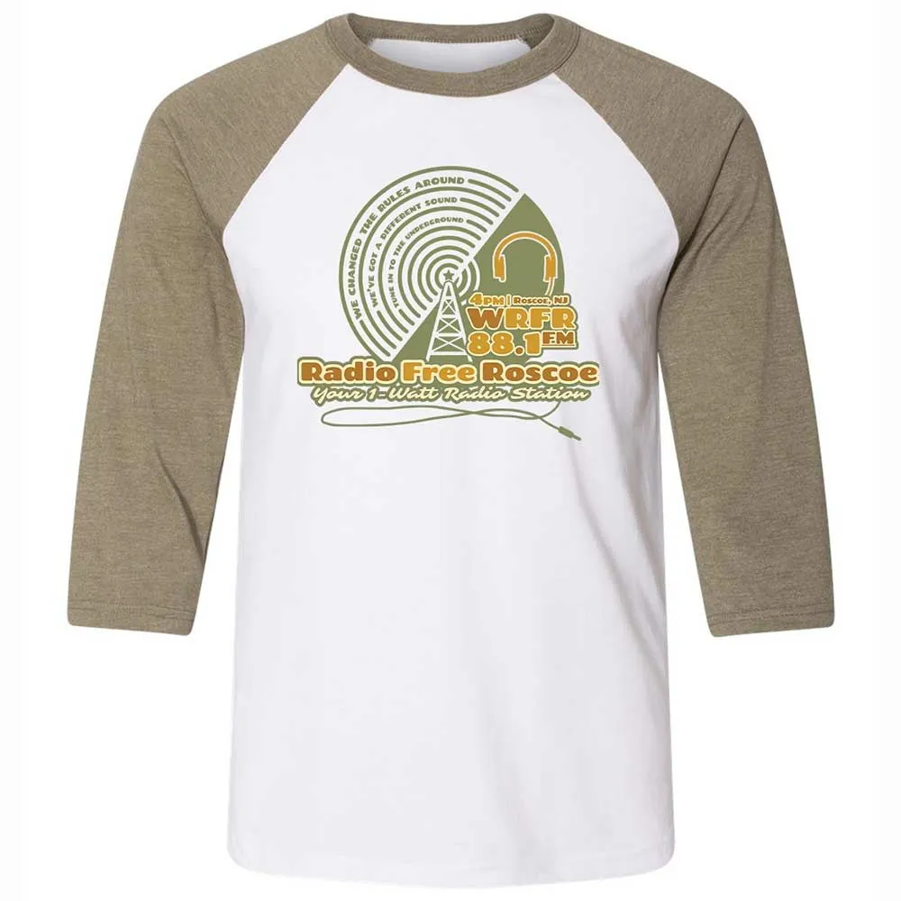 Radio Free Roscoe - White/Heather Olive - 4