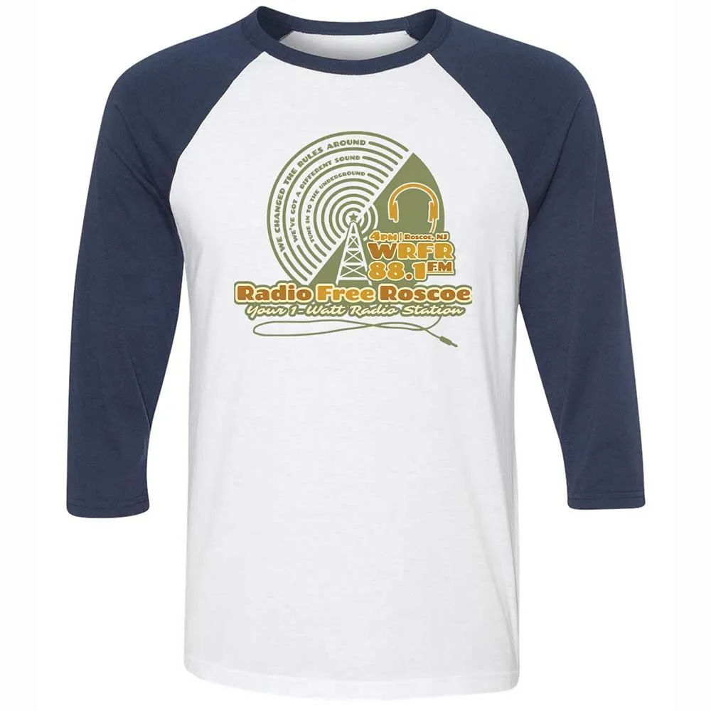 Radio Free Roscoe - White/Navy - 8