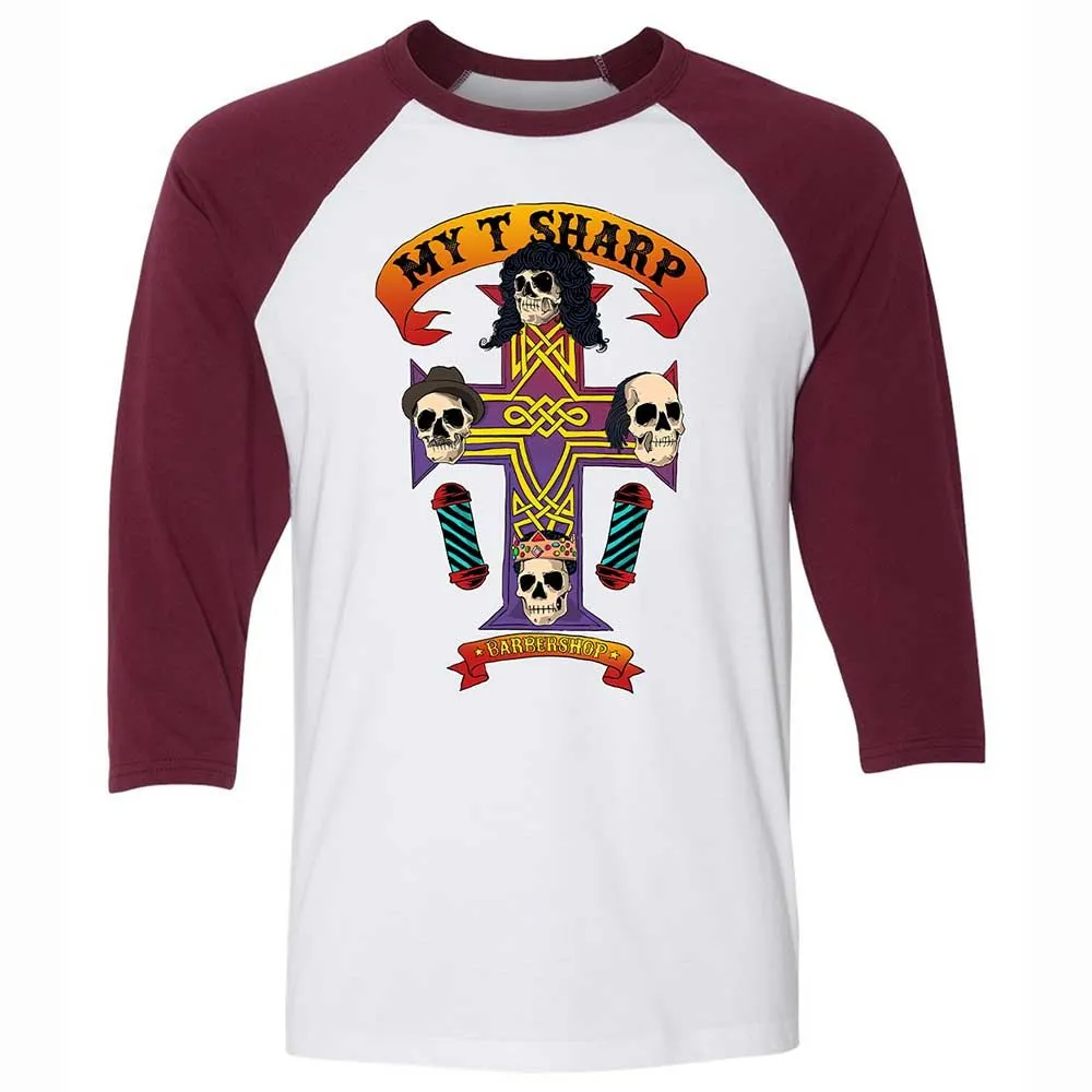 My-T-Sharp Barbershop - White/Maroon - 7