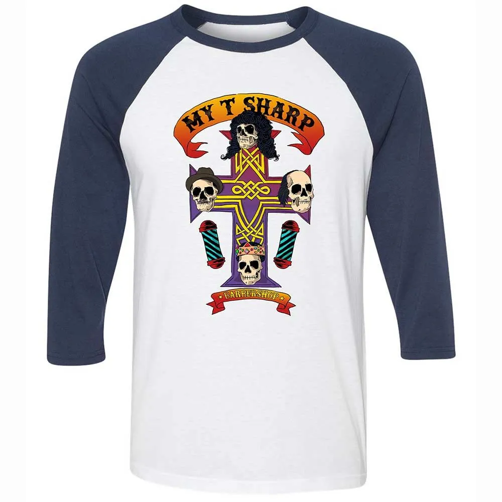 My-T-Sharp Barbershop - White/Navy - 8
