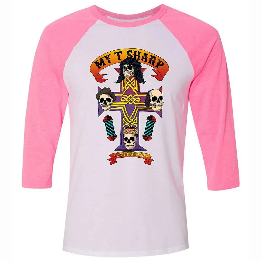 My-T-Sharp Barbershop - White/Neon Pink - 12