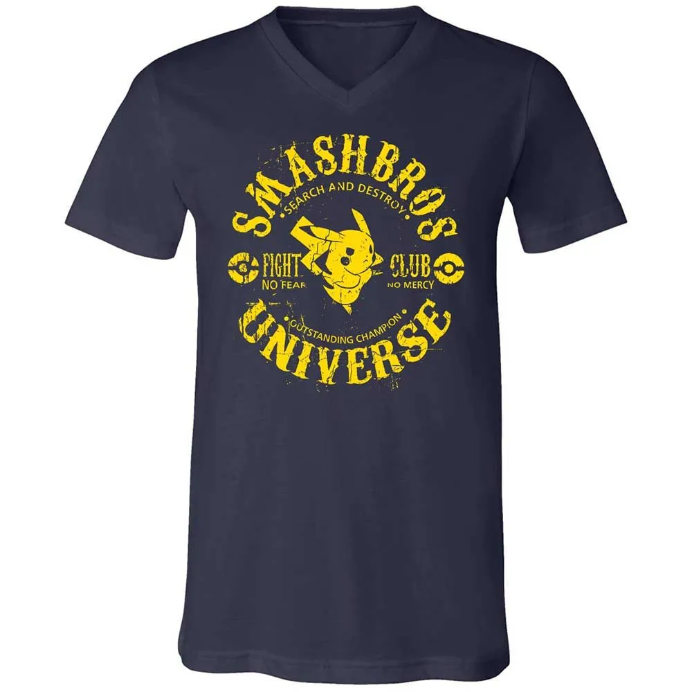 Unisex V-Neck T-Shirt - 5BJ47WRY - Navy - 2