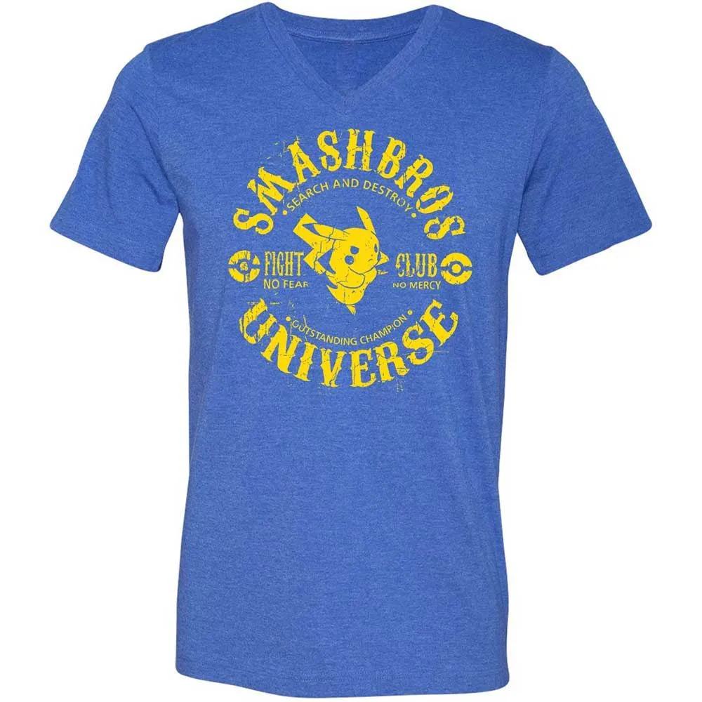 Unisex V-Neck T-Shirt - 5BJ47WRY - Heather True Royal - 5