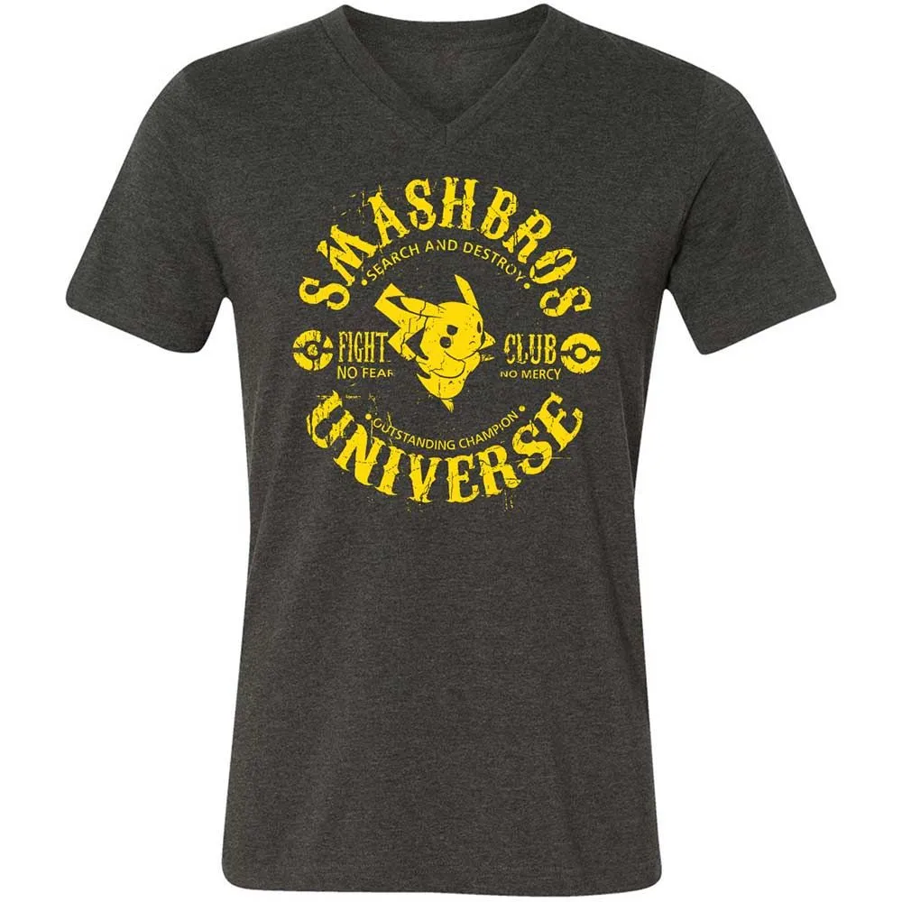 Unisex V-Neck T-Shirt - 5BJ47WRY - Dark Grey Heather - 9