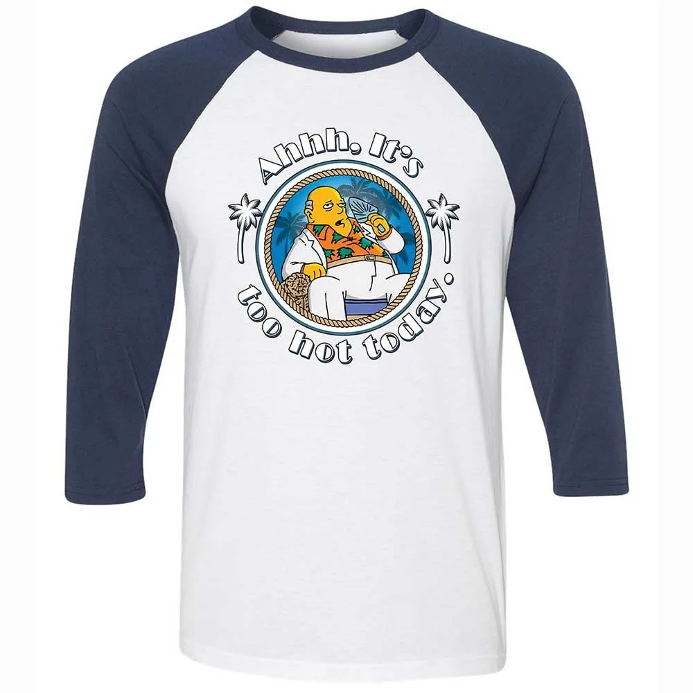 It's Too Hot Today - White/Navy - 8