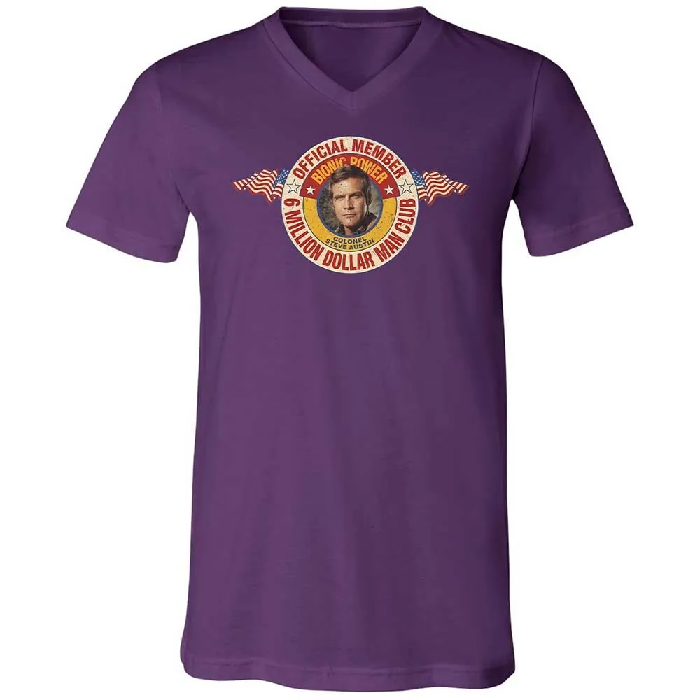 Unisex V-Neck T-Shirt - ER8ULAD9 - Team Purple - 10