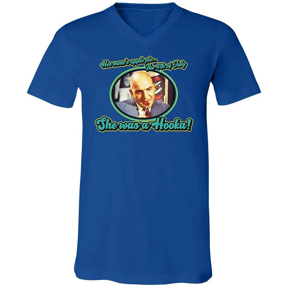 Unisex V-Neck T-Shirt - 1C95DFR7 - True Royal - 4