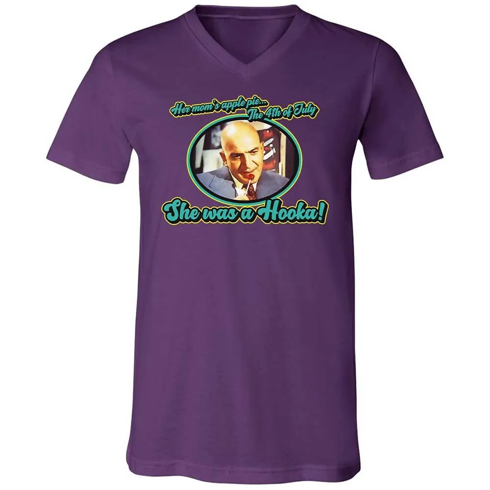 Unisex V-Neck T-Shirt - 1C95DFR7 - Team Purple - 10