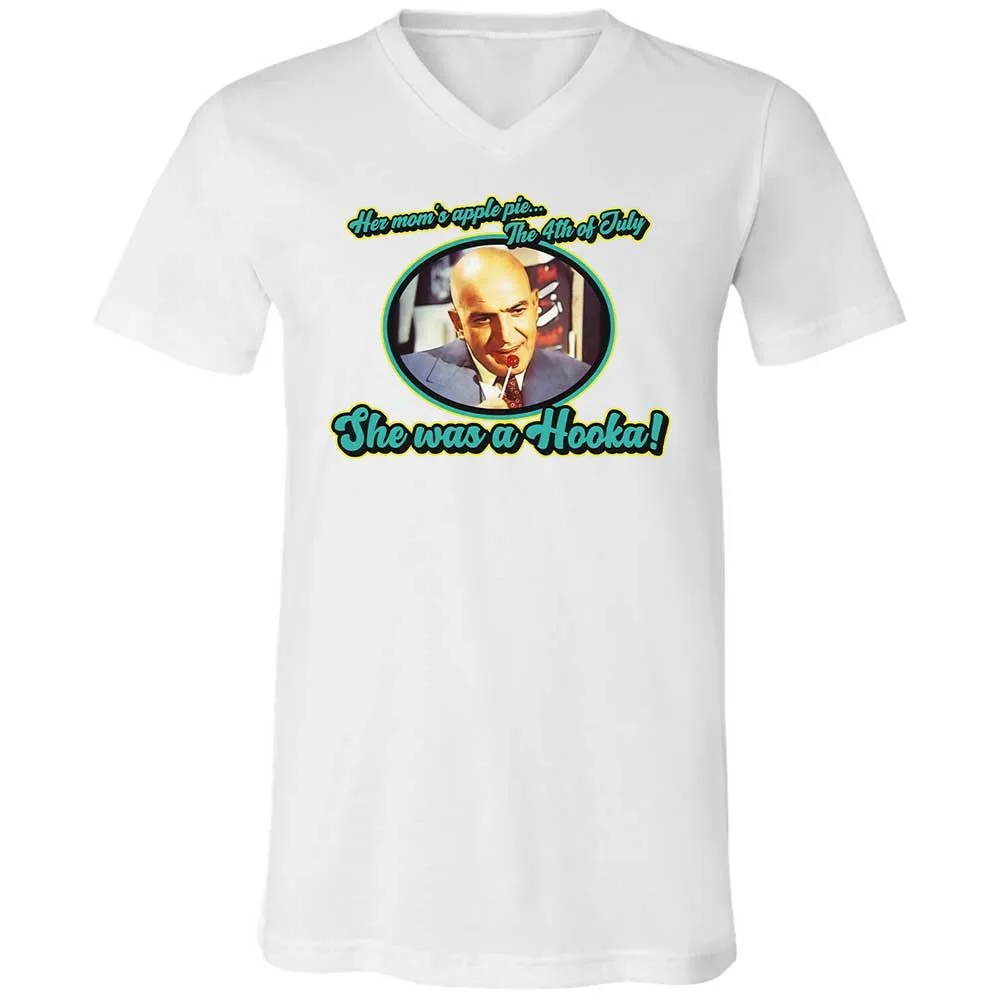 Unisex V-Neck T-Shirt - 1C95DFR7 - White - 16