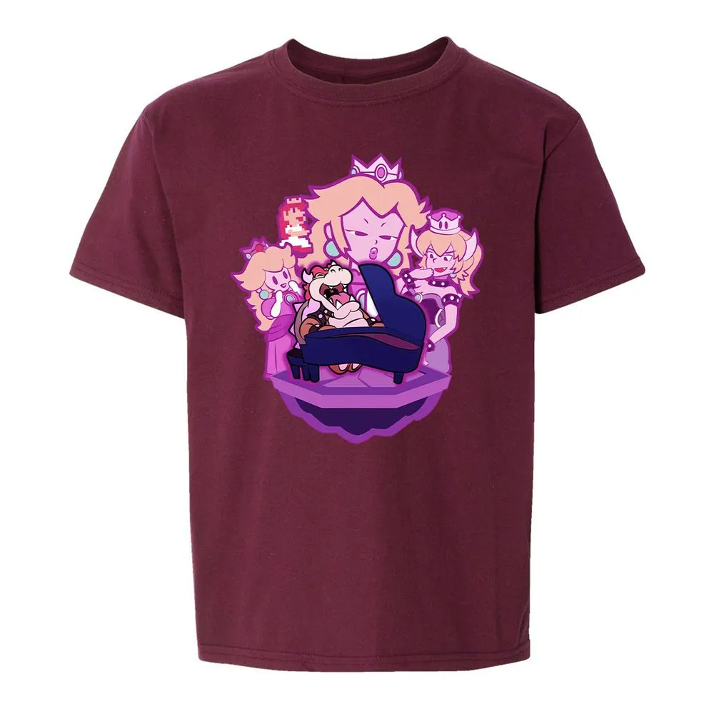Kids T-Shirt - WMQJLNXH - Maroon - 14