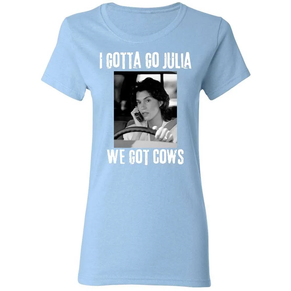 Women's T-Shirt - U9FJQRCS - Light Blue - 13
