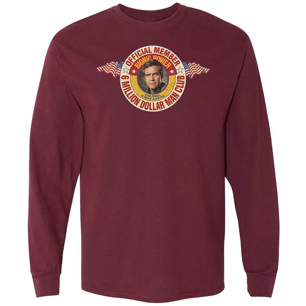 Long Sleeve T-Shirt - D1VGR2YN - Maroon - 6