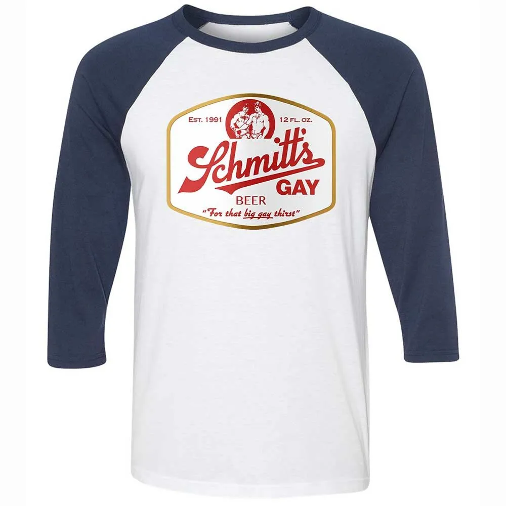 Schmitt's Gay Beer - White/Navy - 8