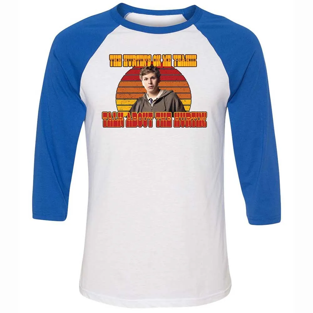 Unisex 3/4 Baseball Tee - FV1CW5LG - White/True Royal - 10