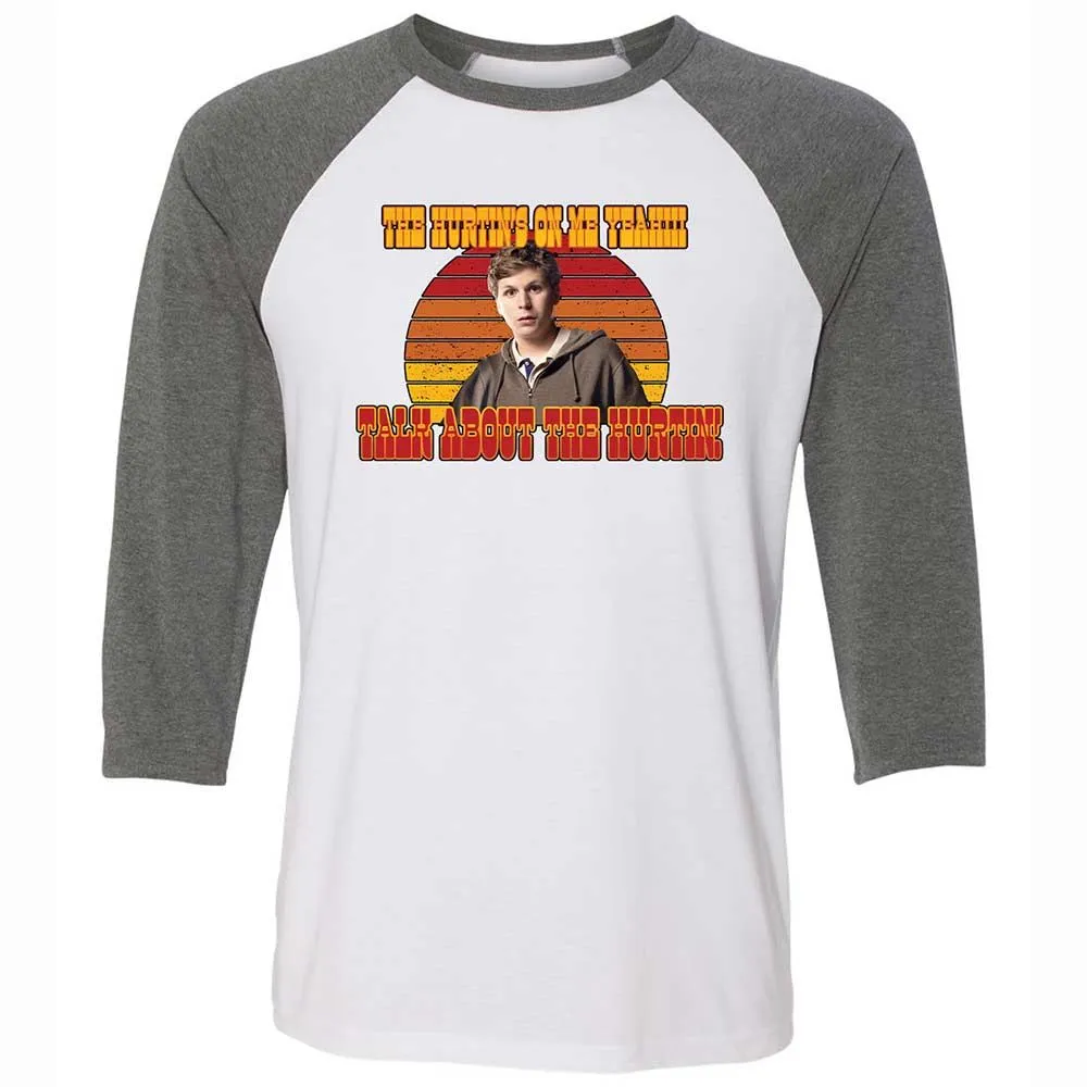 Unisex 3/4 Baseball Tee - FV1CW5LG - White/Deep Heather - 11