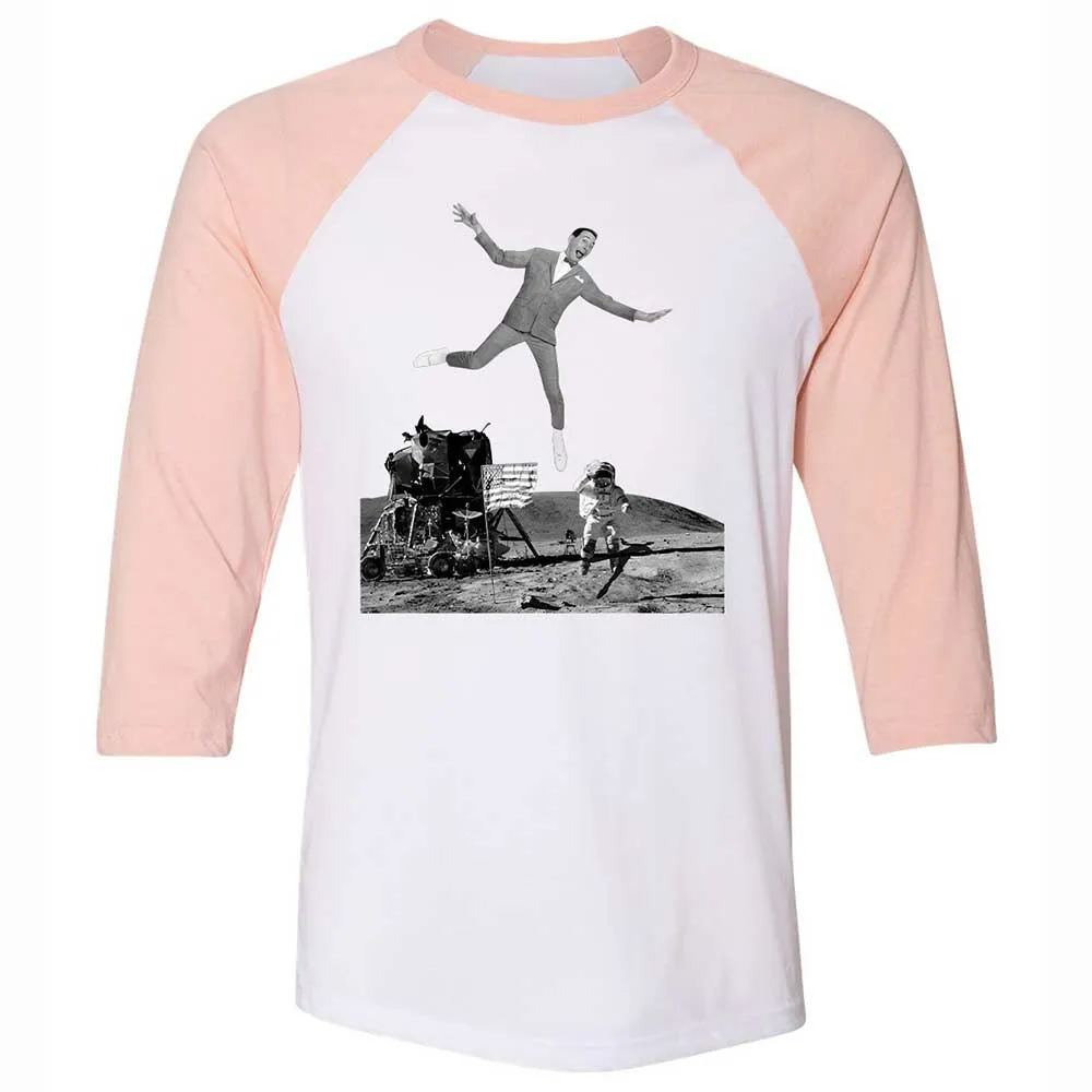 Unisex 3/4 Baseball Tee - MMTEZH6B - White/Heather Peach - 5