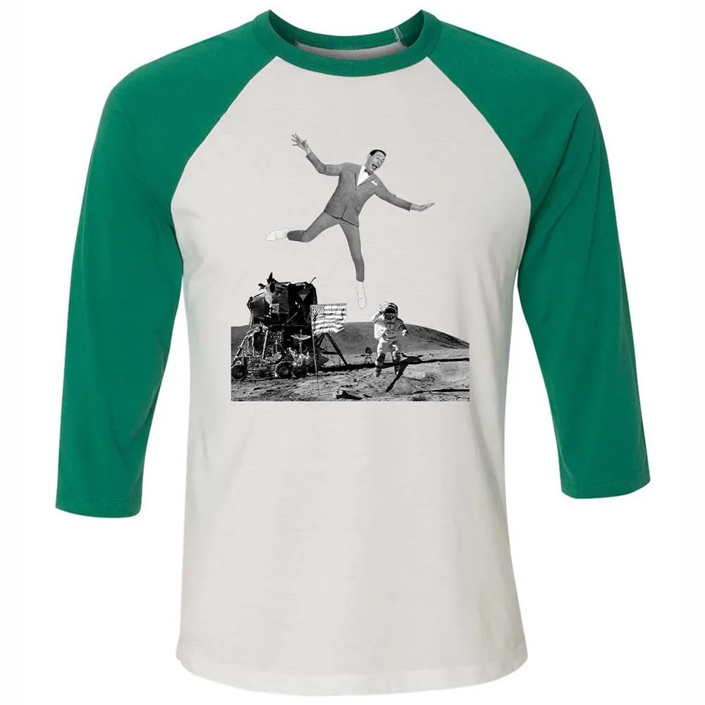 Unisex 3/4 Baseball Tee - MMTEZH6B - White/Kelly - 6