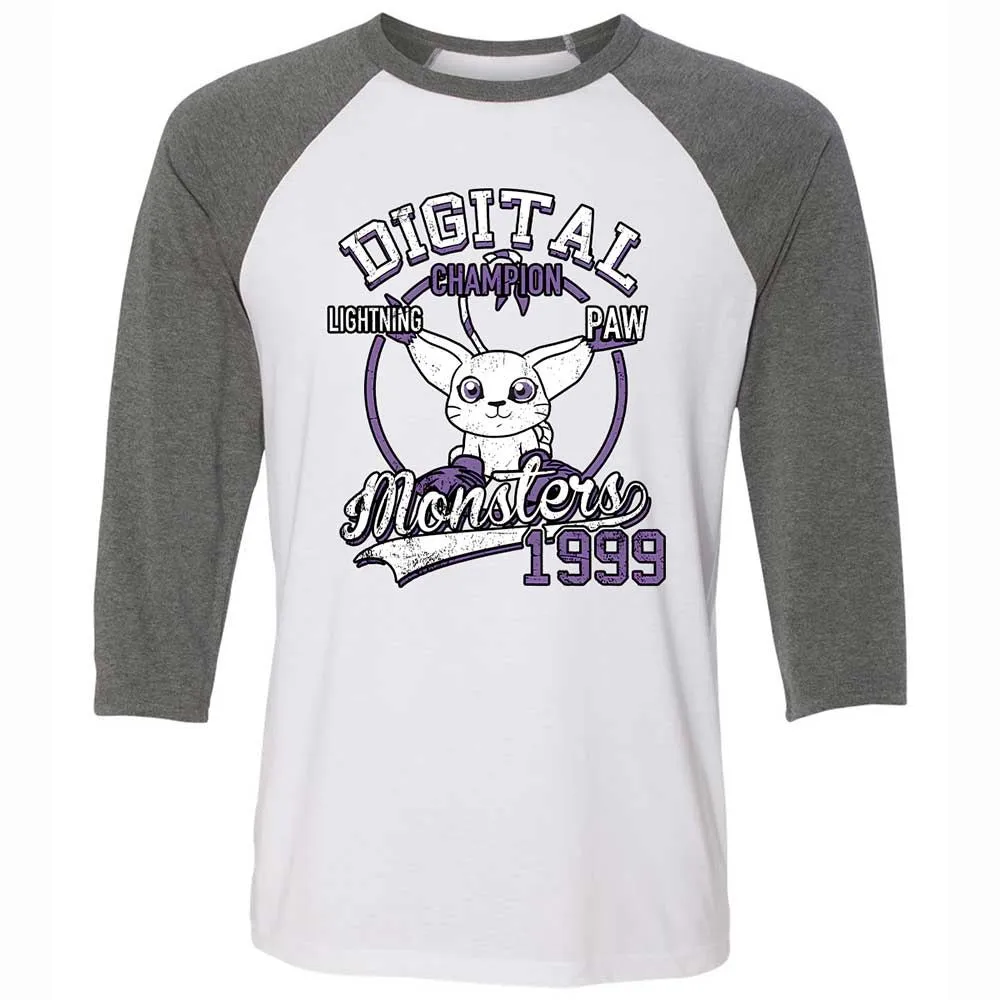 Unisex 3/4 Baseball Tee - SK8SPK4L - White/Deep Heather - 11