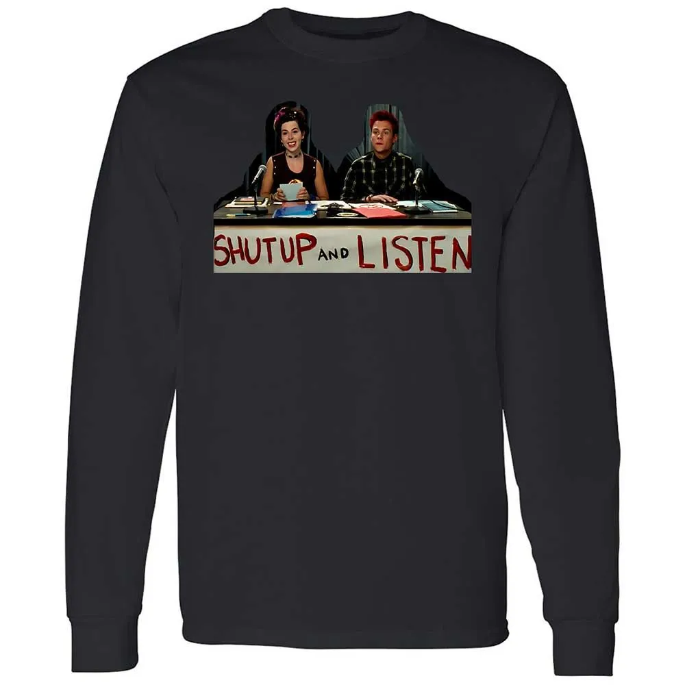 Long Sleeve T-Shirt - X1C5QY8Z - Black - 12