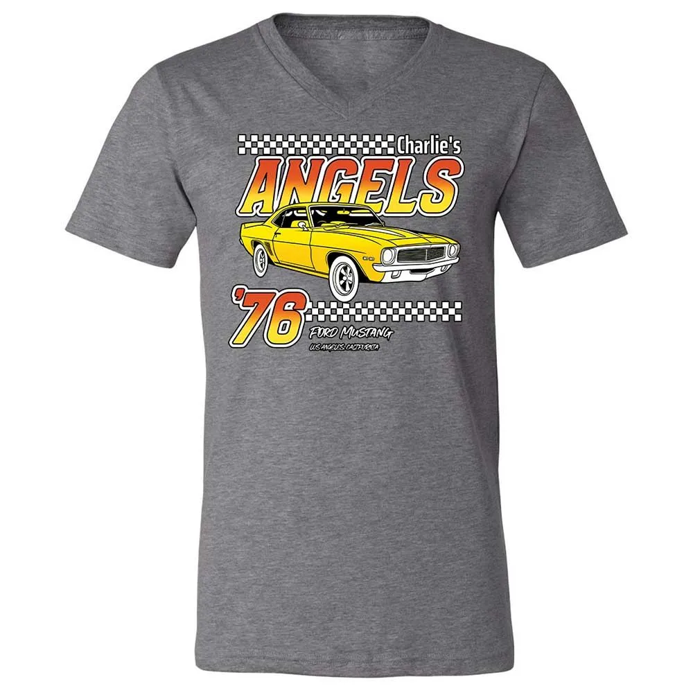Unisex V-Neck T-Shirt - GM1ZNKHS - Deep Heather - 14