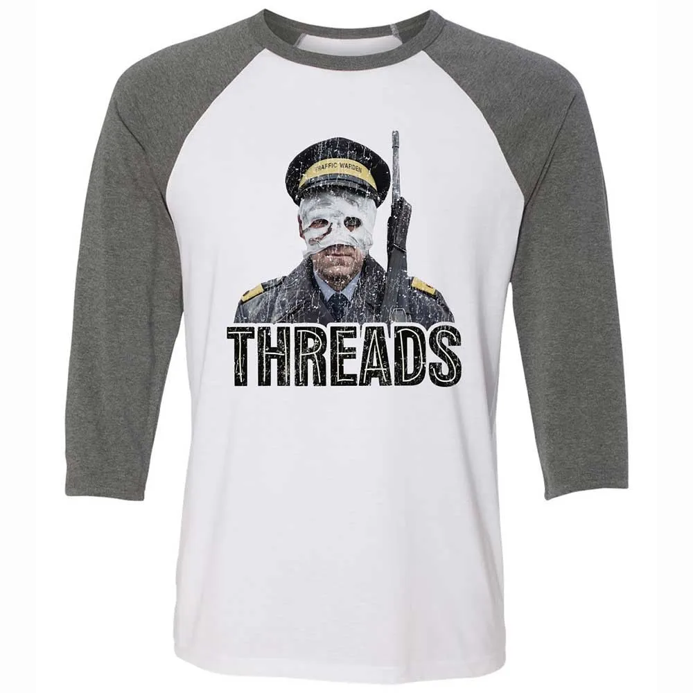 Unisex 3/4 Baseball Tee - M5NMAZC7 - White/Deep Heather - 11