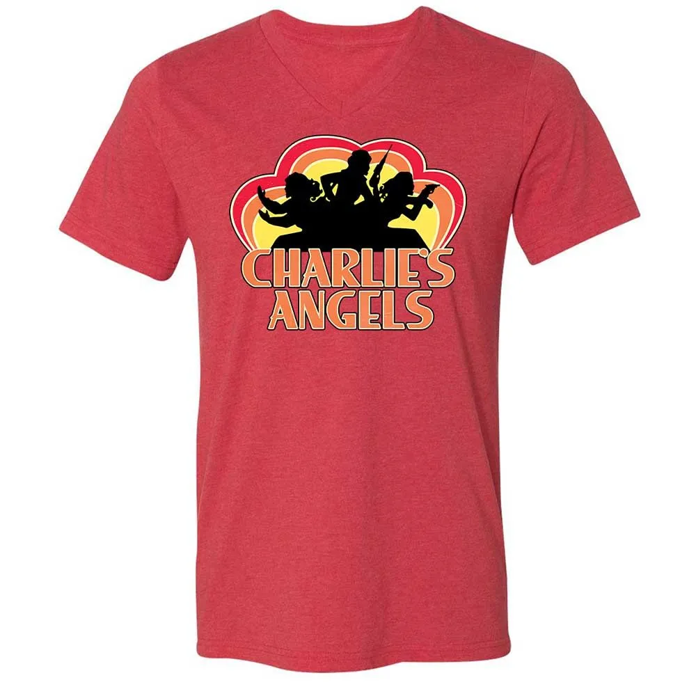 Unisex V-Neck T-Shirt - Z4CVRML5 - Heather Red - 7