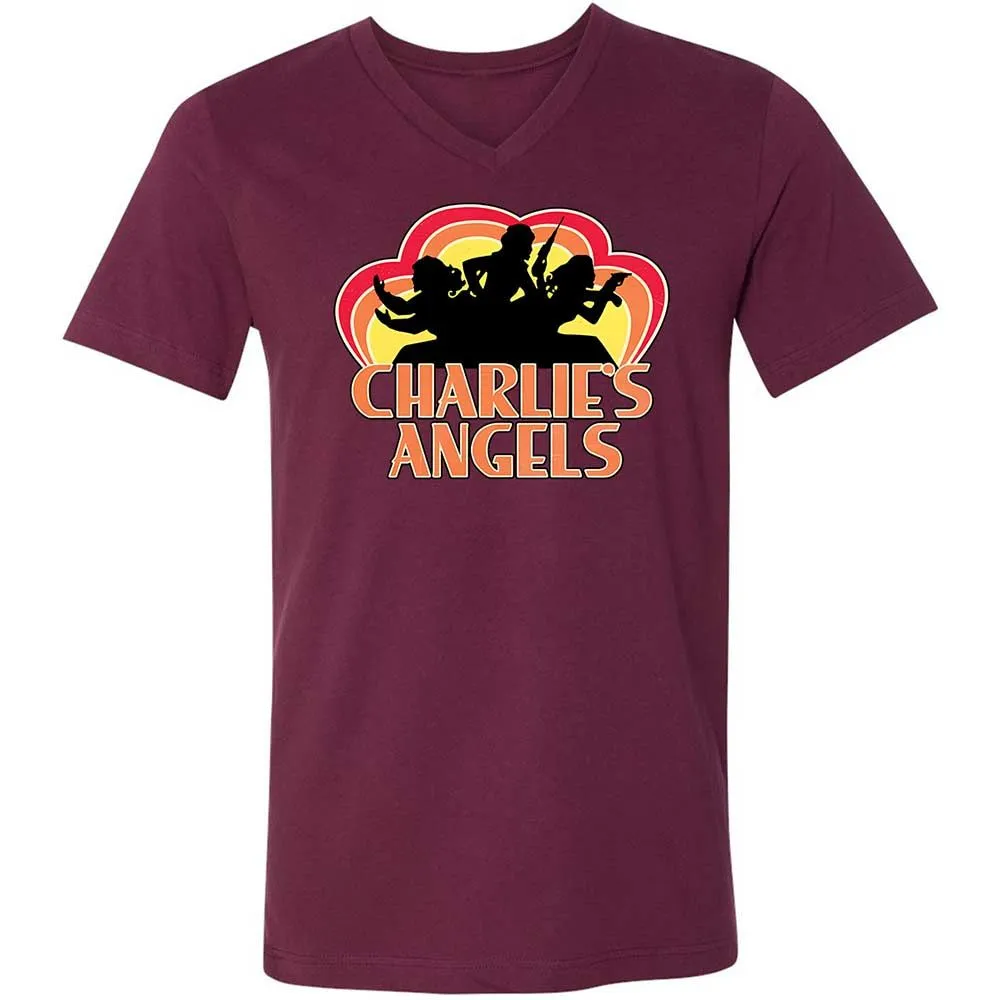 Unisex V-Neck T-Shirt - Z4CVRML5 - Maroon - 8