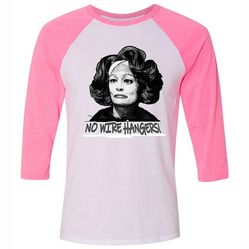 Unisex 3/4 Baseball Tee - AUA7FAJY - White/Neon Pink - 12
