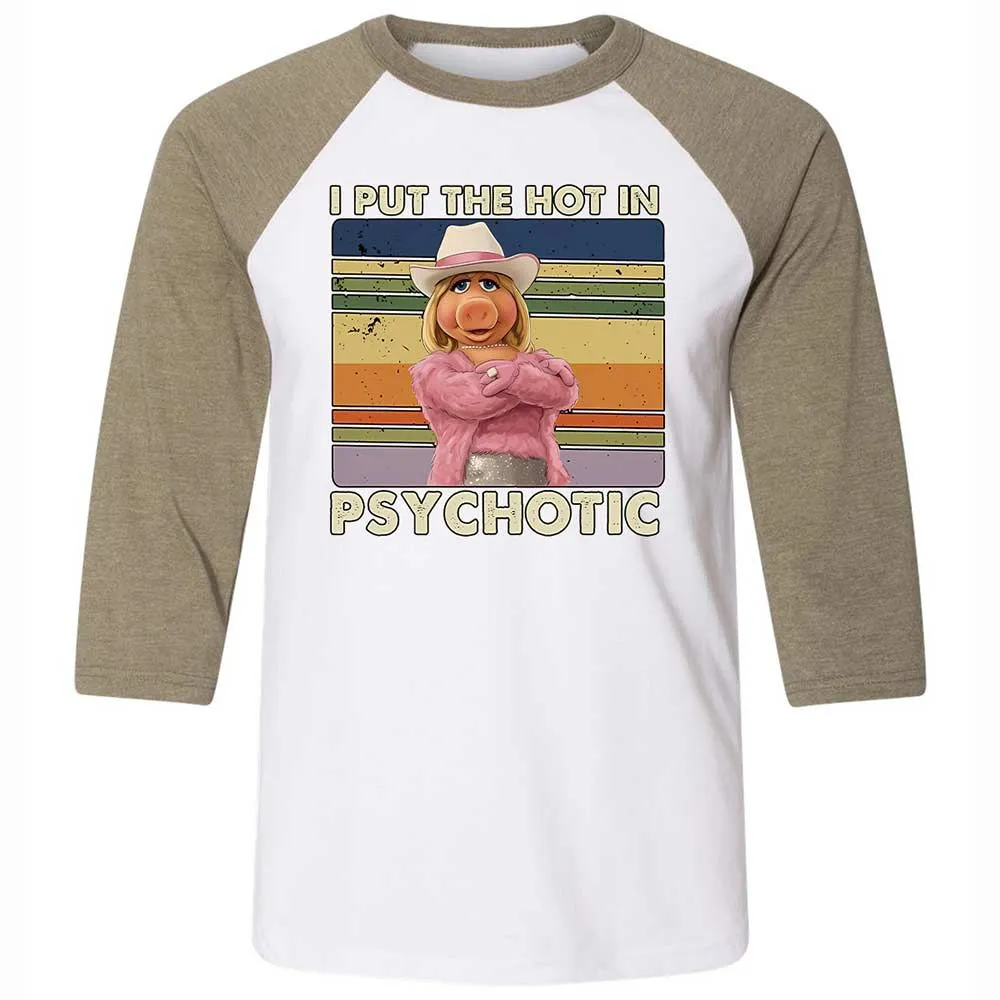 Unisex 3/4 Baseball Tee - RGCESP83 - White/Heather Olive - 4