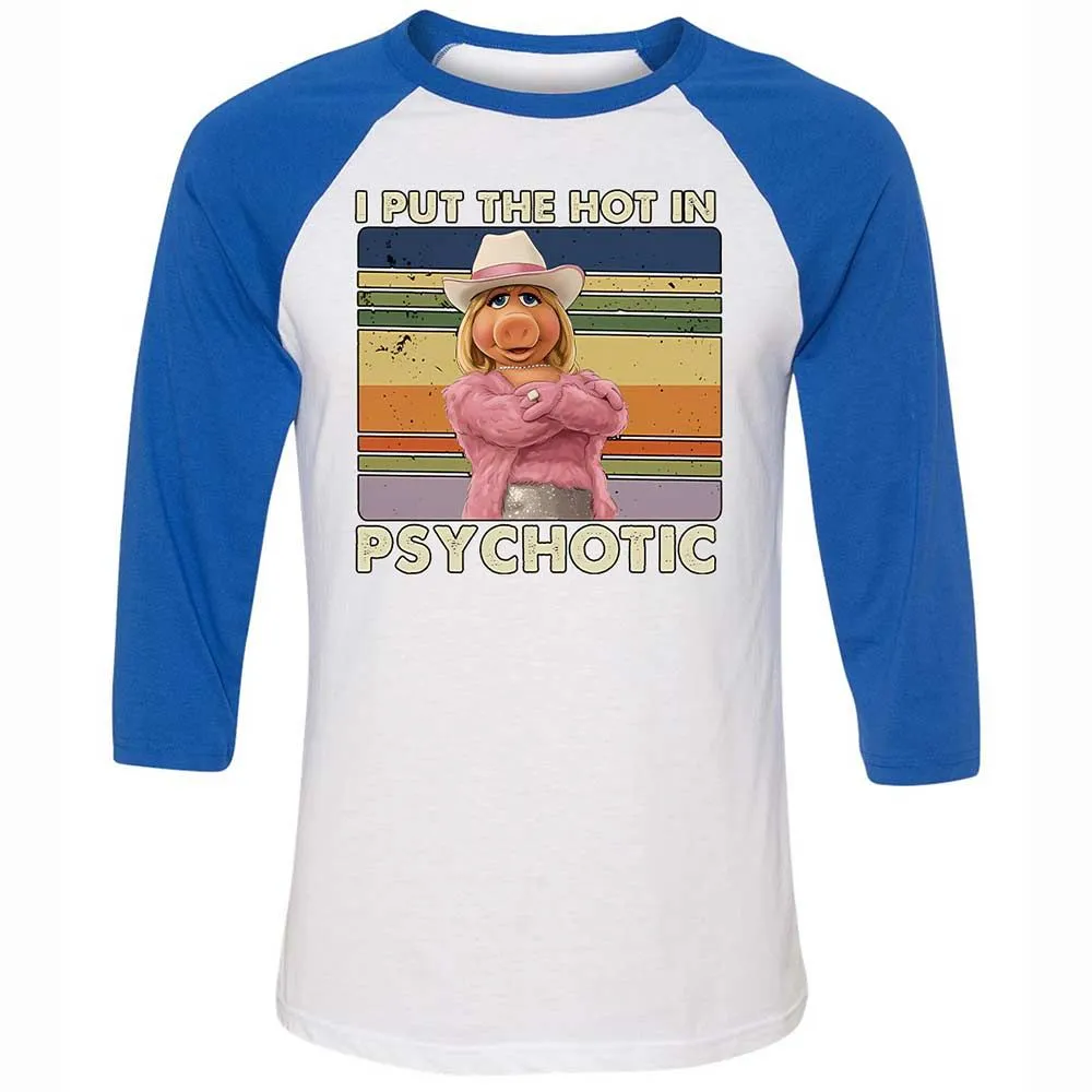Unisex 3/4 Baseball Tee - RGCESP83 - White/True Royal - 10