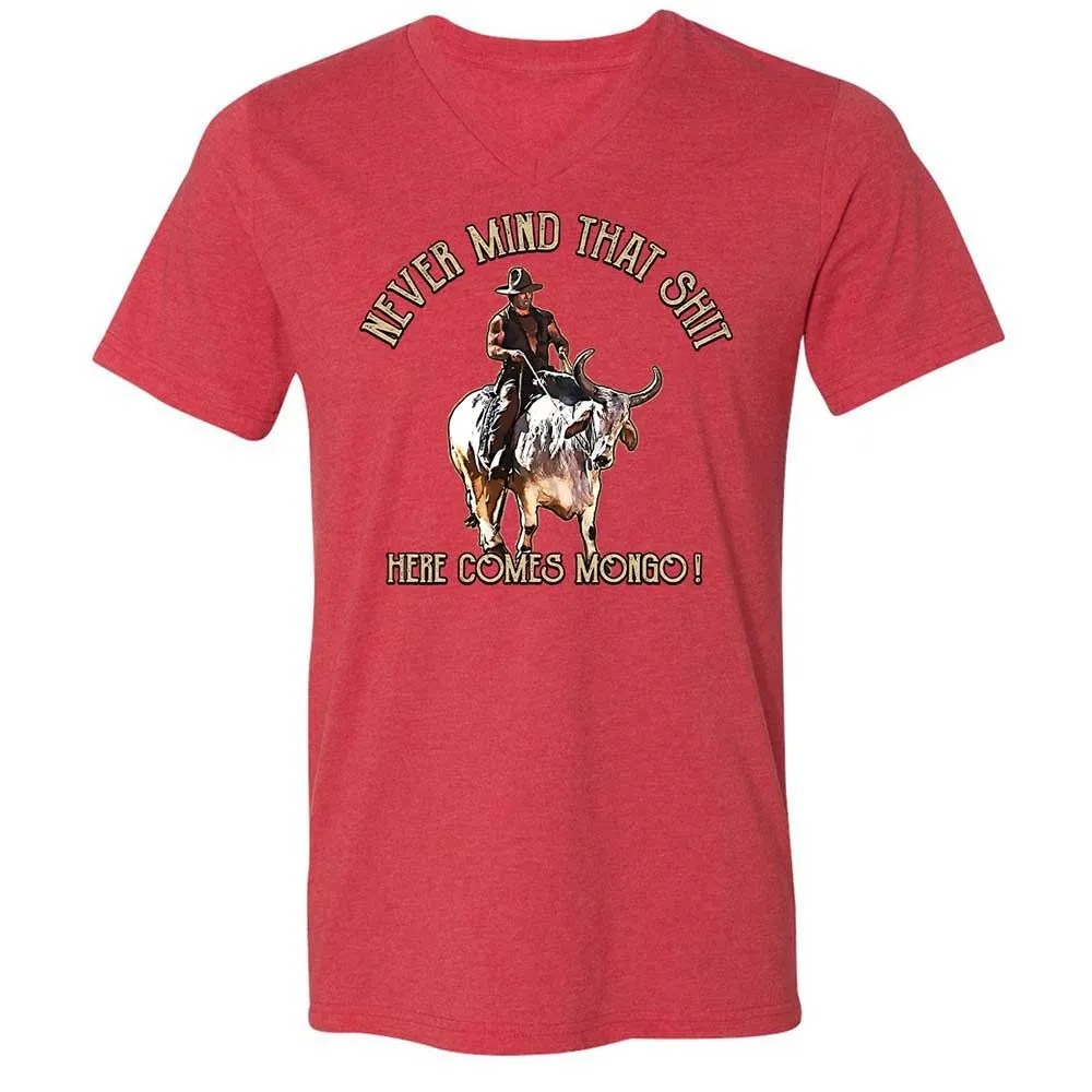 Unisex V-Neck T-Shirt - 2S7NAQ6A - Heather Red - 6