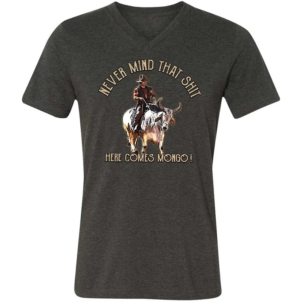 Unisex V-Neck T-Shirt - 2S7NAQ6A - Dark Grey Heather - 8