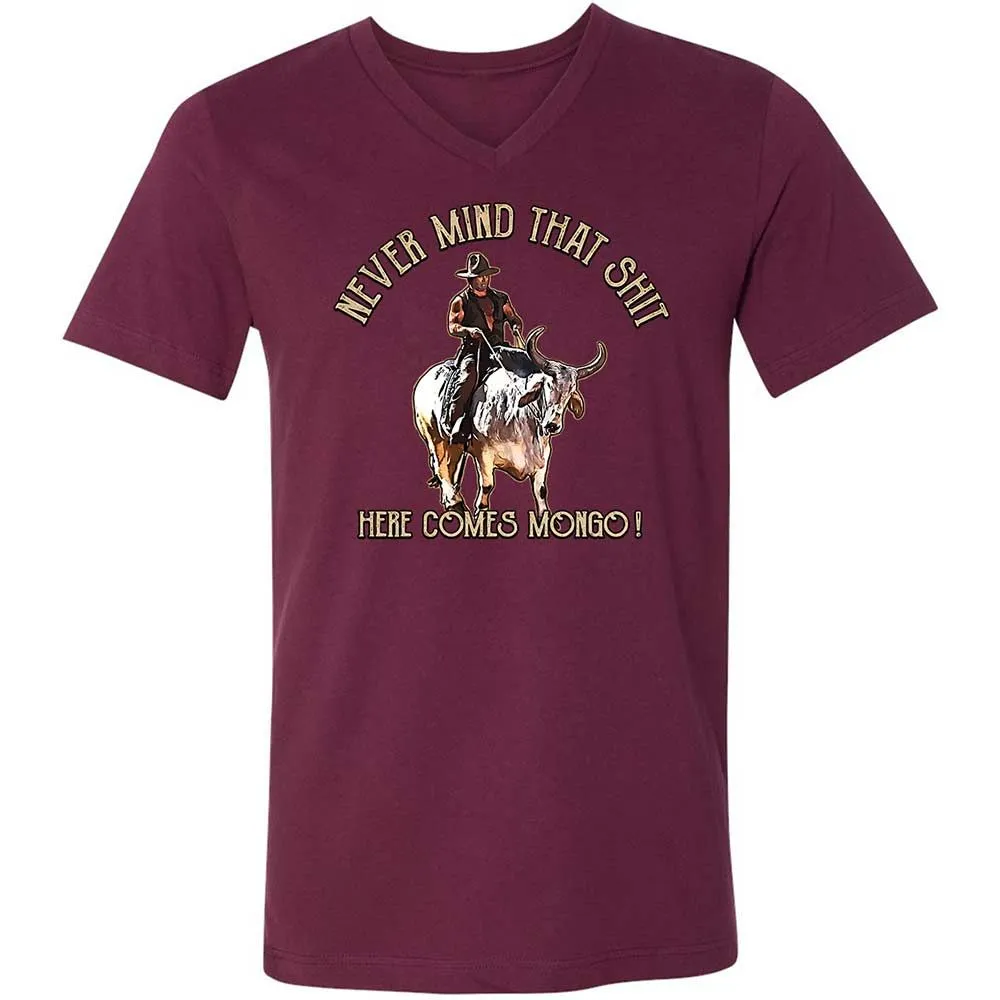 Unisex V-Neck T-Shirt - 2S7NAQ6A - Maroon - 14